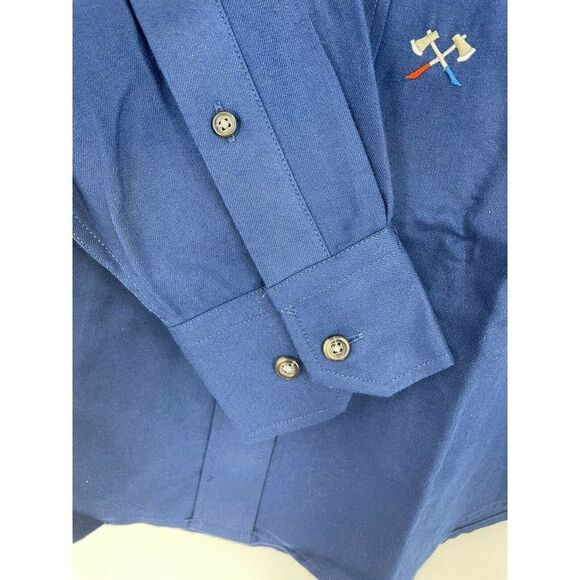 Southern Tide Performance Axe Embroidered Button Mens Long Sleeve Shirt Medium - Picture 5 of 8